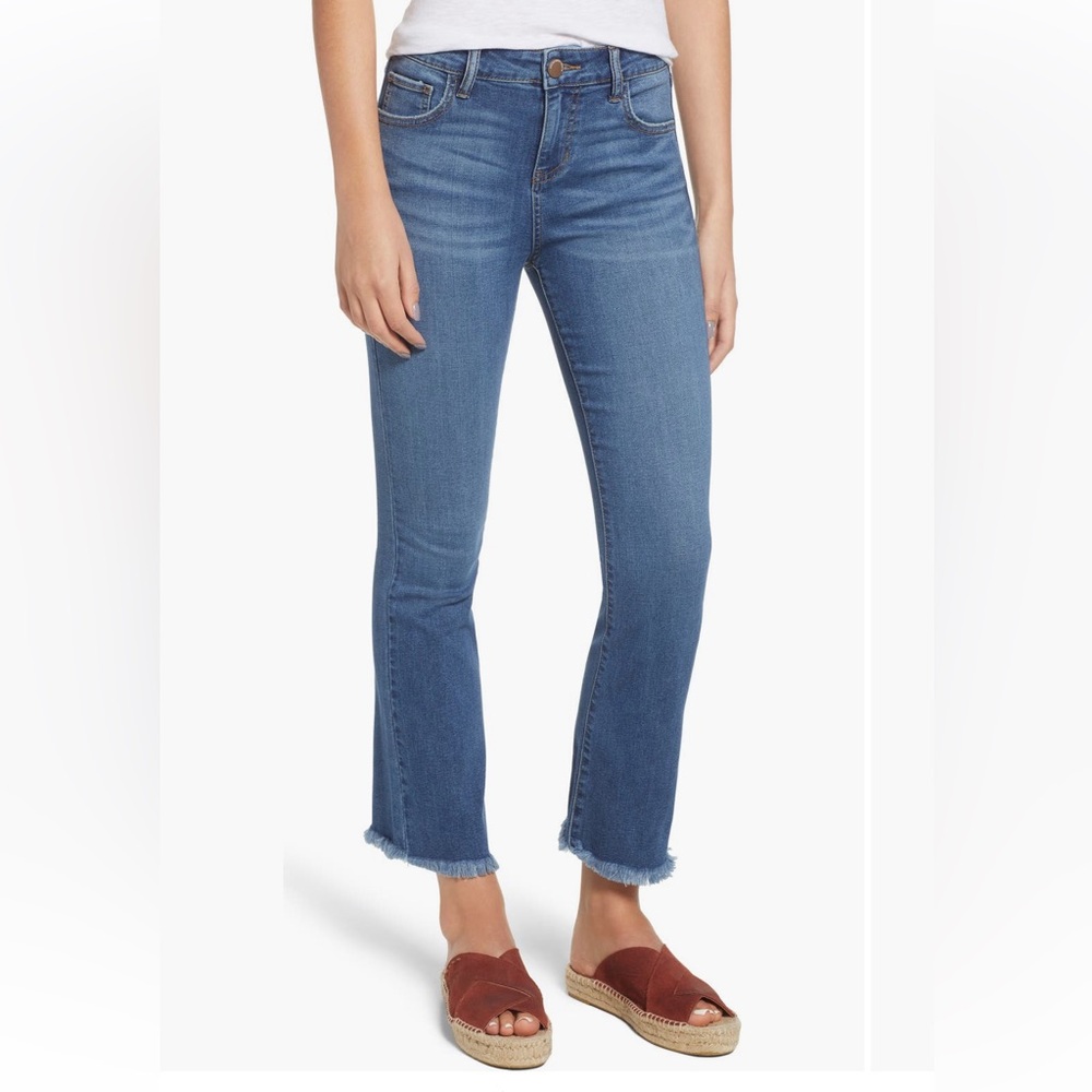 Prosperity denim high waist crop flare jeans size 27